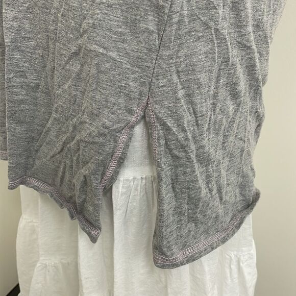 Gray kitty face nightgown with sides split girls Size Small - Picture 6 of 7